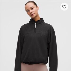 Lululemon Tumbled Half Zip Fleece - black